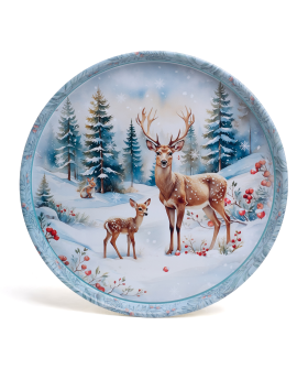 Lefard Поднос сервировочный Agness ЗИМНЯЯ СКАЗКА 33*2,1 см. 898-242