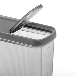 АЛЬТЕРНАТИВА Ёмкость для сыпучих продуктов 1,5 л. ЛАЙН М9004 ГРАФИТОВЫЙ