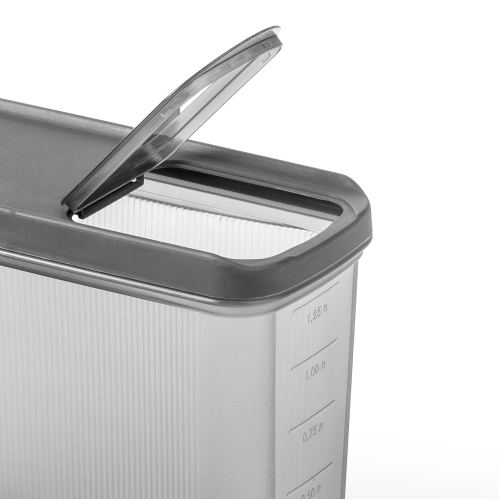 Ёмкость для сыпучих продуктов 1,5 л. АЛЬТЕРНАТИВА ЛАЙН М9004 ГРАФИТОВЫЙ