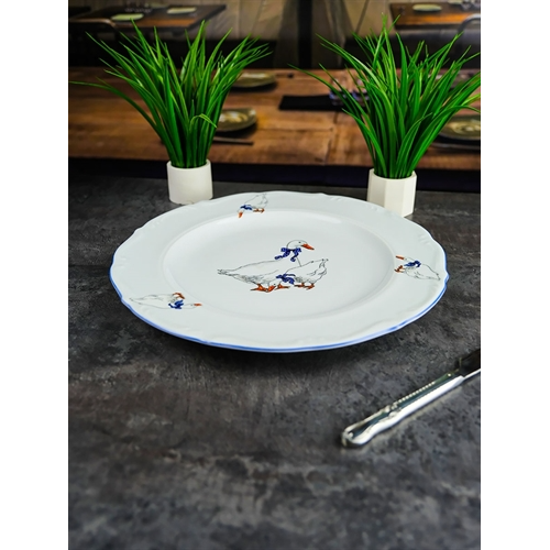 Блюдо круглое 32 см Repast Гуси 43515 (Чехия)