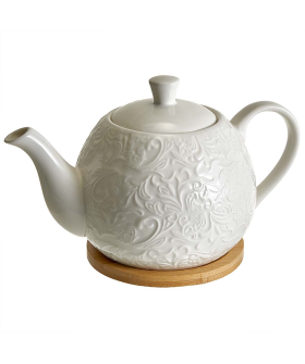 ALPENKOK Заварочный чайник (1000 мл) на бамбуковой подставке AK5-0033