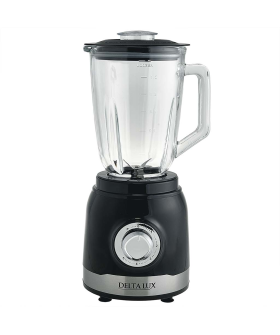 DELTA Блендер стационарный 1300 Вт, 1,5 л стеклянная чаша DE-7301 черный