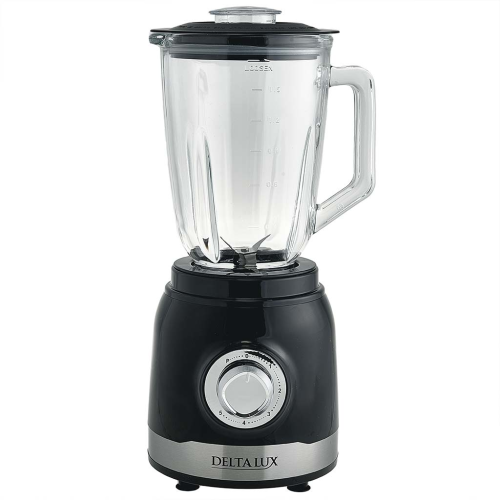 Блендер стационарный 1300 Вт, 1,5 л стеклянная чаша DELTA LUX DE-7301 черный