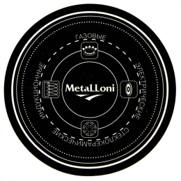 METALLONI Кастрюля 5,0 л, EM-1512 "Пионы"