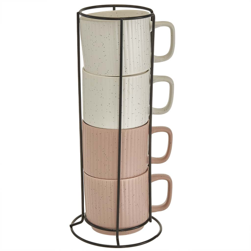 Набор кружек 4 предмета (320 мл) Trendy Ф11-057L/4 на металлической подставке