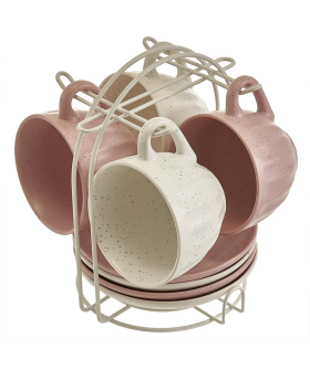 ROSARIO Чайный набор 8 предметов 240 мл Bloom Ф11-061К/8