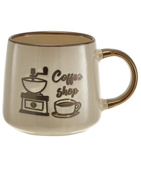 ROSARIO Кружка 350 мл Coffee shop Ф11-065L1 бежевый