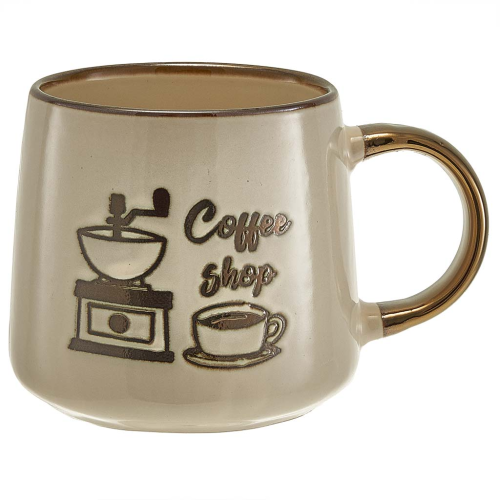 Кружка Coffee shop (350 мл) Ф11-065L1 бежевый