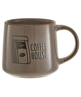 ROSARIO Кружка 350 мл Coffee shop Ф11-066L1 кофейный