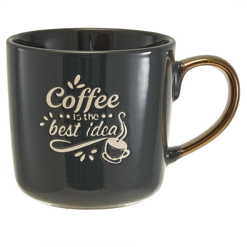 Кружка Coffee is the best idea (400 мл) Ф11-083L1 черный