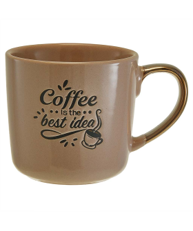 ROSARIO Кружка 400 мл Coffee is the best idea Ф11-086L1 коричневый