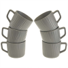 Набор кружек 6 предметов (300 мл) Barista Ф11-098L/6 в цветной коробке, серый