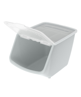 Альт-пласт Контейнер универсальный с откидной крышкой 10,5л (337×238×217мм) (серый) АП 771