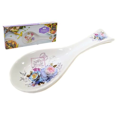 Ложка подстановочная Lavenir "Сиреневый букет" 25*9 см HC170-P85 доломит