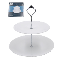 Lavenir Ваза для фруктов 2-х ярусная Wave light LXP2AT WHITE