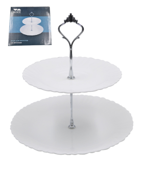 Lavenir Ваза для фруктов 2-х ярусная Wave light LXP2AT WHITE