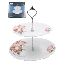 Lavenir Ваза для фруктов 2-х ярусная Чайные розы LXP2AT YF20032