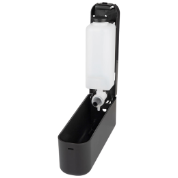 Mallony Диспенсер для жидкого мыла нажимной настенный B0922, цвет черный 107870-SK