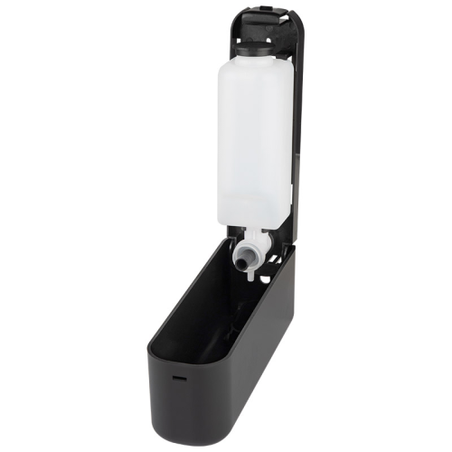 Диспенсер для жидкого мыла нажимной настенный B0922, цвет черный 107870-SK