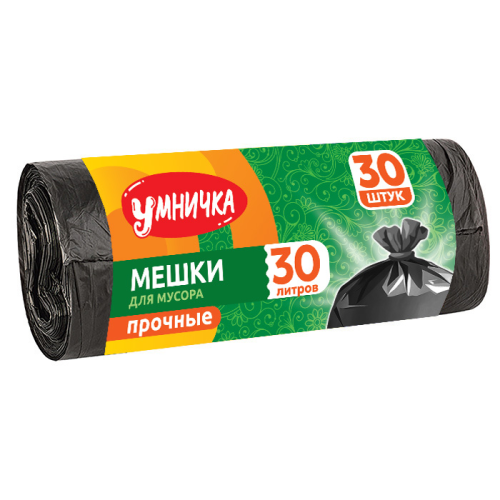 Мешки д/мусора 30л*30шт. УМНИЧКА MPU0545
