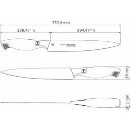 TRAMONTINA Нож универсальный кухонный 20,0 см. Sublime 24065/108