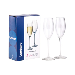 LUMINARC Набор бокалов для шампанского SERENA LINE 2шт 200мл X2271