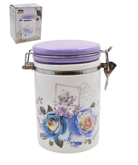 Lavenir Банка с зажимом Сиреневый букет 850 мл, HC810-P85