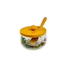 Ramozi Банка с крышкой и ложкой 150мл (двойные стенки) RA-6277