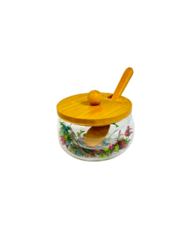 Ramozi Банка с крышкой и ложкой 150мл (двойные стенки) RA-6277