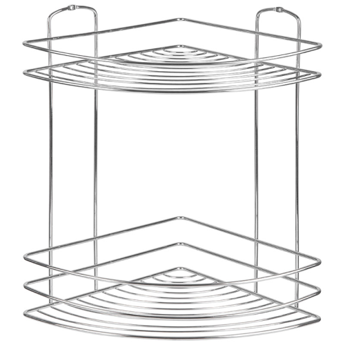 Полка угловая 2-ярусная BASIC, хром 111175-SK
