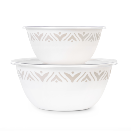 АЛЬТЕРНАТИВА Набор чаш (1,7л + 3,5л) с крышкой ЭСТЕТИКА М8750 БЕЛО/БЕЖЕВЫЙ