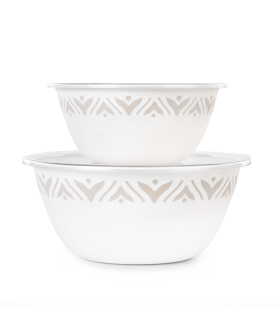 АЛЬТЕРНАТИВА Набор чаш (1,7л + 3,5л) с крышкой ЭСТЕТИКА М8750 БЕЛО/БЕЖЕВЫЙ