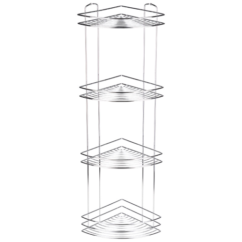 Полка угловая 4-ярусная BASIC, хром 111181-SK