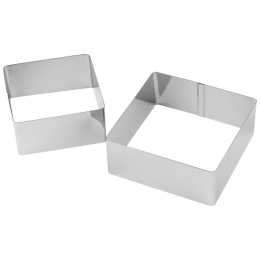 MALLONY Набор форм для выпечки TORTA, 2 шт, квадрат 108348-SK