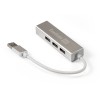 Концентратор USB 3.0 ExeGate DUB-4, 4 порта, серебристый (EX293981RUS)