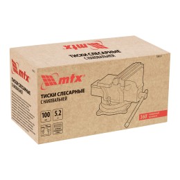 Matrix Тиски слесарные, 100 мм, 18631