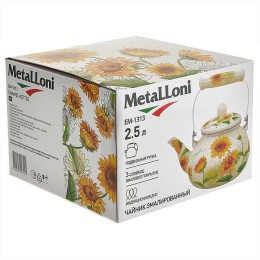 METALLONI Чайник 2,5 л EM-1313 "Подсолнухи"