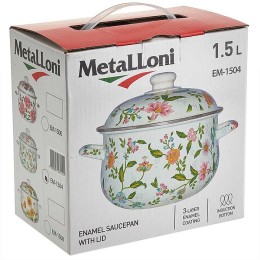 METALLONI Кастрюля 1,5 л EM-1504 "Прованс"