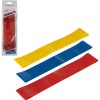 Набор эластичных лент для фитнеса, 3 шт. в уп: желтый, синий, красный. 103379-SK