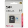 Флеш карта microSD 64GB Silicon Power Superior Pro A1 microSDXC Class 10
