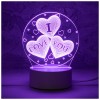 Светильник декоративный Energy EN-NL 22 3D три сердца. 106253-SK