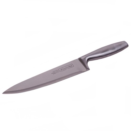 Нож кухонный "Шеф-повар" из нержавеющей стали Kamille КМ-5140 (лезвие 20 см; рукоятка 13 см)