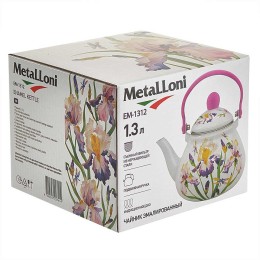 METALLONI Чайник 1,3 л EM-1312 "Ирисы"