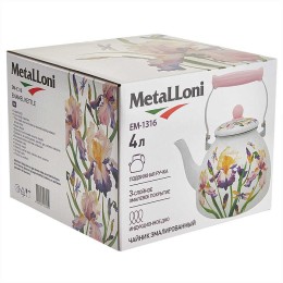 METALLONI Чайник 4 л EM-1316 "Ирисы"