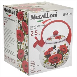 METALLONI Чайник 2,5 л EM-1321 "Маки"