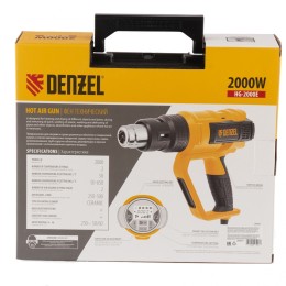 Denzel Фен технический HG-2000E, 2000 Вт LCD дисплей 28007