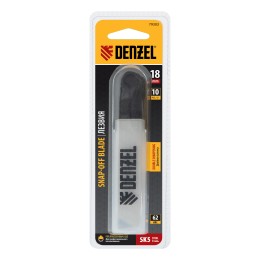 Denzel Лезвия, 18 мм, сталь SK5 - 0,5 мм, 10 штук 79303