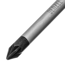 Denzel Отвертка, PZ1x75 мм, S2, 3к рукоятка 122057