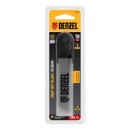 Denzel Лезвия, 18 мм, сталь SK4 - 0,5 мм, супер острые, многосегментные, 5 штук 79308