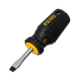 Denzel Отвертка, SL6x38 мм, S2, 3к рукоятка 122017